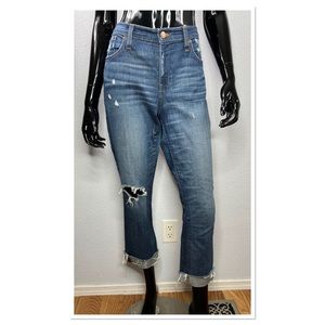 J Crew Slim Broken In Boyfriend Cotton/Elastine Jeans Sz 29